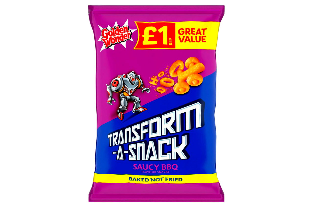 Golden Wonder - Transform-A-Snack - Saucy BBQ Flavour Snacks - 56g